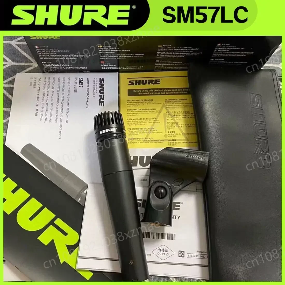2PCS SHURE SM57 전설적인 다이나믹 마이크 전문 유선 핸드헬드 카디오이드 가라오케 마이크 스테이지 스튜디오 녹음