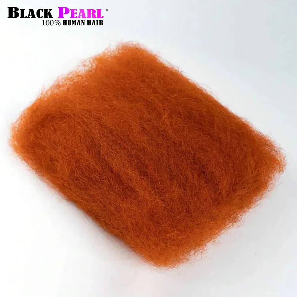 Estensioni arancione zenzero Remy peruviano afro crespo capelli umani sfusi per intrecciare capelli umani sfusi di colore naturale per intrecciare