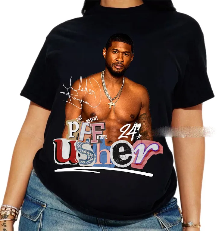 Usher Concert Shirt, Past Present Future Tour Shirt, Usher Concert Graphic Tshir