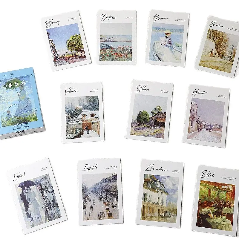 28 Sheets/Set Impression Gallery Series Lomo Card Mini Postcard Greeting Card Christmas Gifts