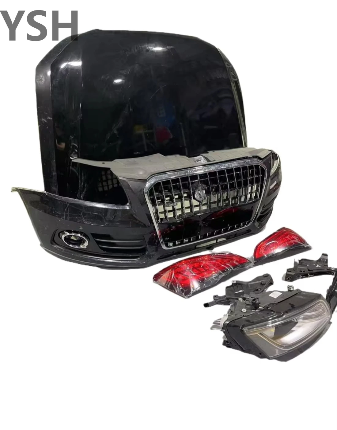 

For Audi Q5 09-12 Upgrade 18 SQ5 High Quality Front Car Bumper Cover Light Emitting Diode Headlight Tail Light Kit