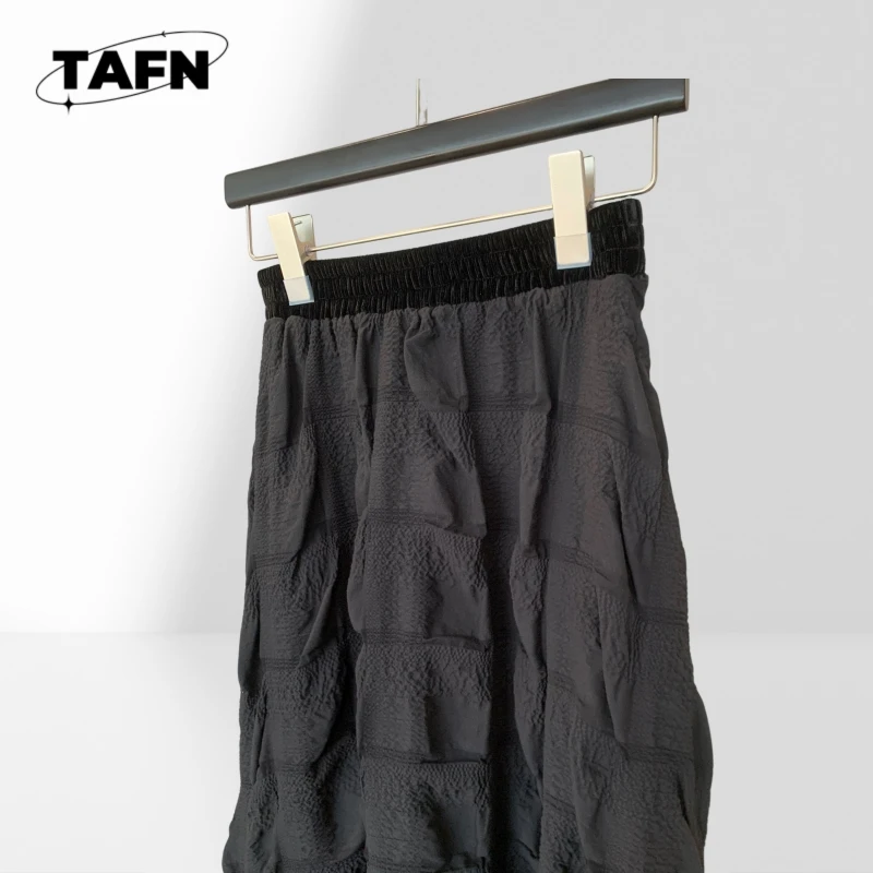 Comfy Summer Mini Skirt for Women High Waist Ribbed Knit Style Versatile Mini Skirt for Women High Waist Stretchy Solid AH1005