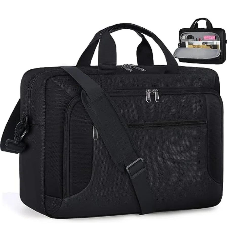 

Laptop Bag.3 Laptop Briefcase Large Waterproof Laptop Case for Men Women Business Office Work Computer Bag Adjustable Shoulder