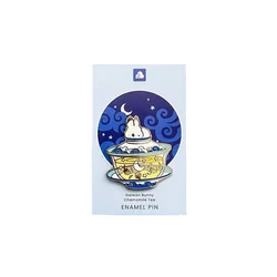 Cute Porcelain Gaiwan Bunny Hard Enamel Pin Animal Badge Brooch for Jewelry Accessory Gifts for Women Girls