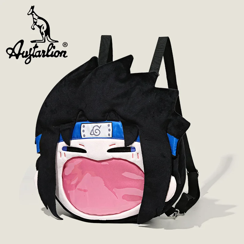 Ninja Wind Uchiba Sasuke Borsa per il dolore Big Mouth attorno allo zaino portaoggetti per bambole