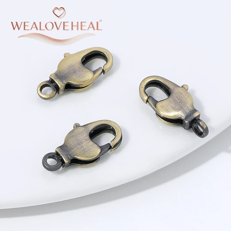 armband verschluss，Antike Bronze-Messing-Karabinerverschlüsse für Armbänder, Halsketten, DIY-Haken, Kettenverschlüsse, Zubehör, Schmuckherstellung, Großhandel – Detail 19