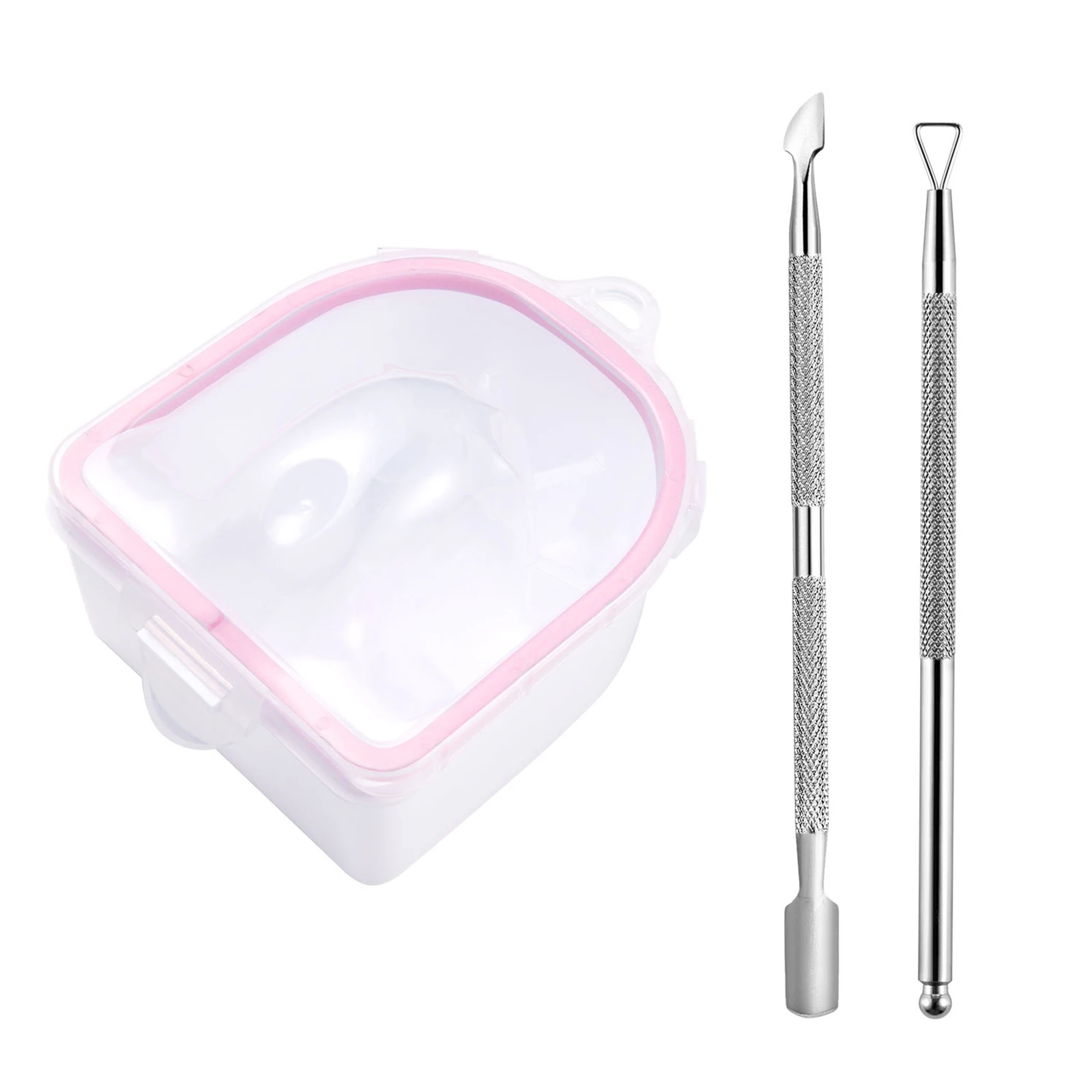 Água morna tigela manicure set, gel polonês mergulho pó removedor, unha arte ferramenta, adequado para uso doméstico e salão