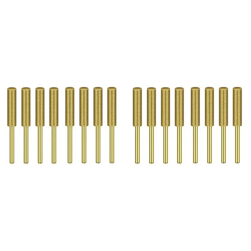 A04G-16Pcs High Hardness Diamond Chainsaw Sharpener-Stone File,Diamond Sharpening Wheels Chainsaw File(5/32 Inch, 4.0Mm)