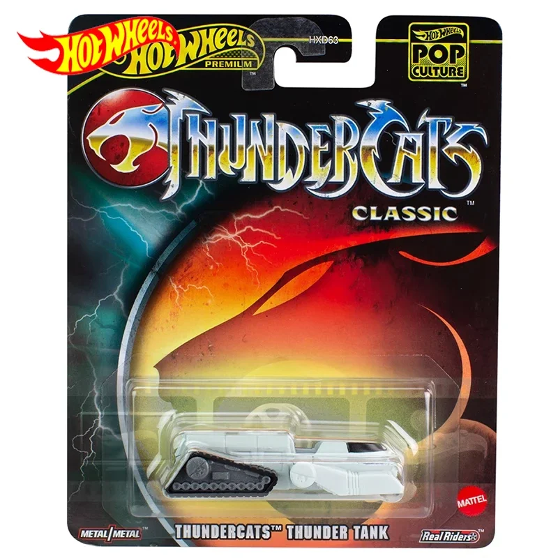 Genuine Hot Wheels Premium Car Thundercats Classic Thunder Tank Boys Toys 1/64 Diecast Pop Culture Roadkill Model Vehicle Gift