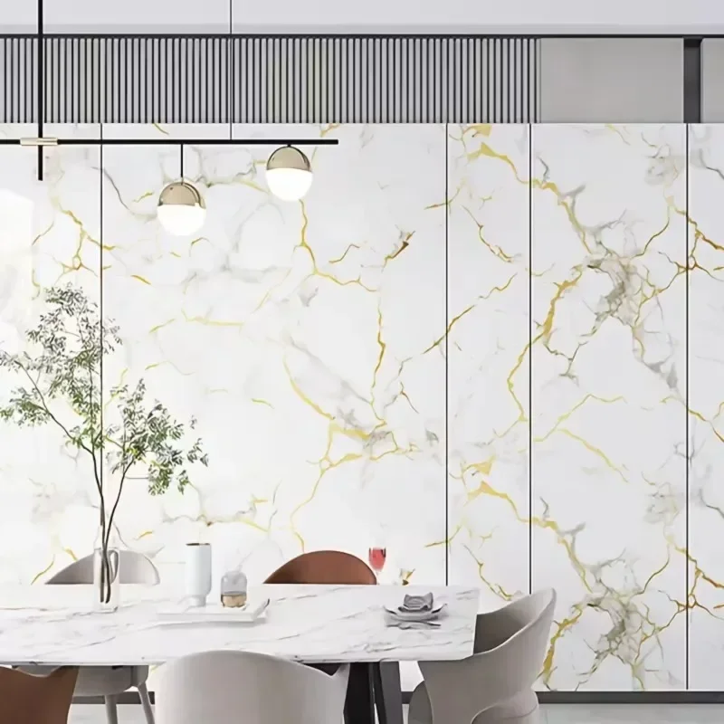 Self Adhesive 3D Marble Wall Panel Peel and Stick Foam Wallpaper Waterproof Stone Look for Bathroom Bedroom Kitchen Home Decor image 5