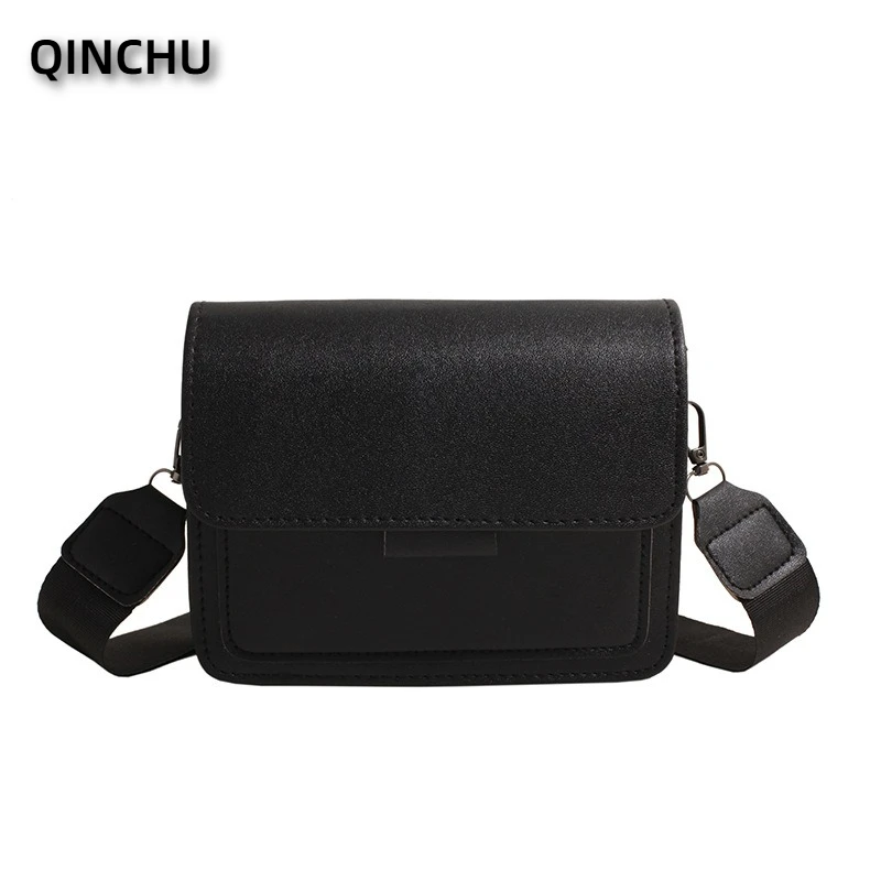 

QINCHU Fashion Shoulder Bag Women's Spring And Summer New Retro Solid Color Casual Simple Messenger Small Square Bag