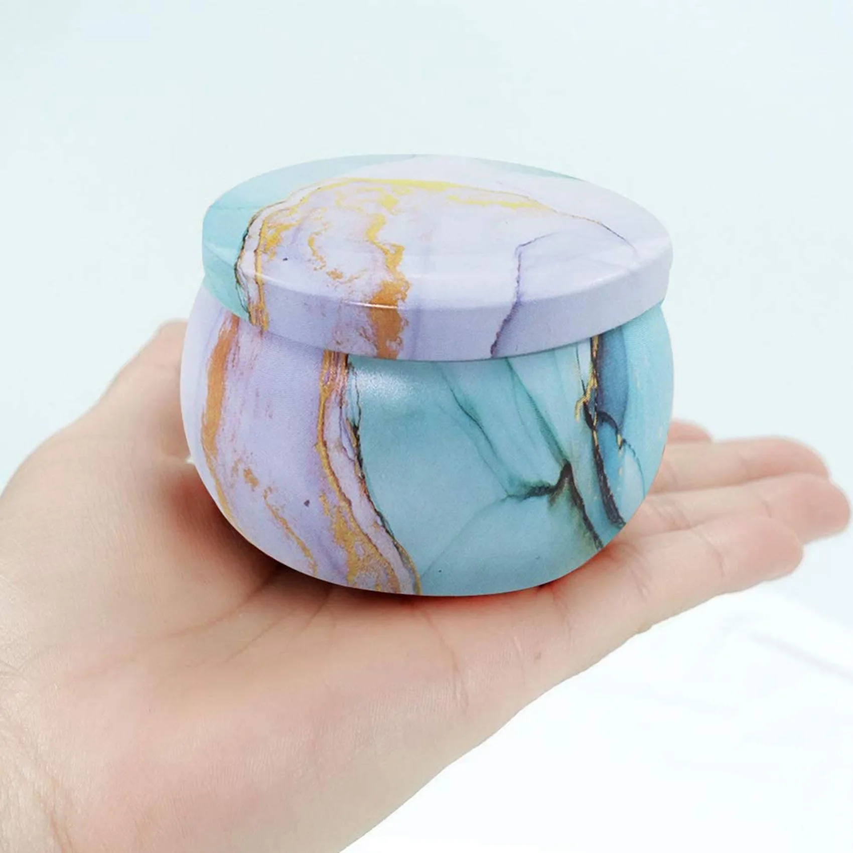 A80I 32Pcs Candle Tins For Candle Making Kit Empty Metal Candle Tin With Lids Storage Tins Reusable