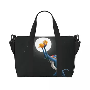 Borsa Tote personalizzata grande Rafiki donna The Lion King Shoulder Shopper Gym Beach Travel Bag