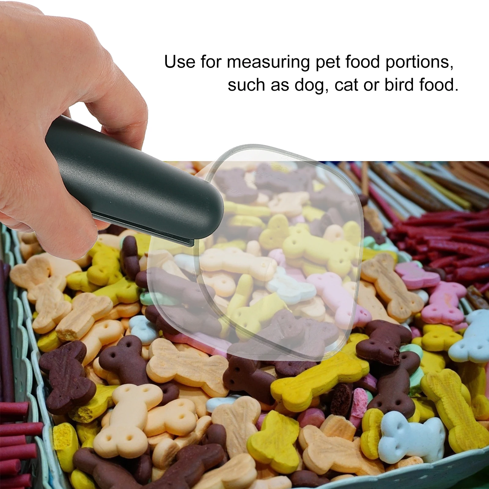 

1pc With Scale Durable Lightweight Plastic Dog Cat Bird Feeding Measuring Tool For Dry Liquid Multipurpose Pet Feeding Scoop Cat