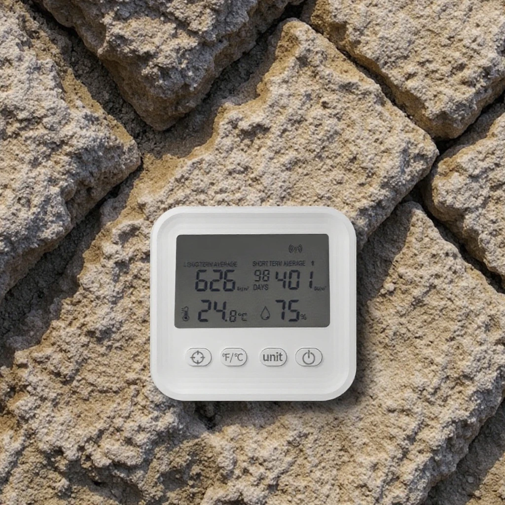 Tragbarer Radon-Detektor im Großhandel mit Echtzeit-Lesungen für präzise Kurz- und Langzeitluftqualitätsüberwachung in Häusern OEM