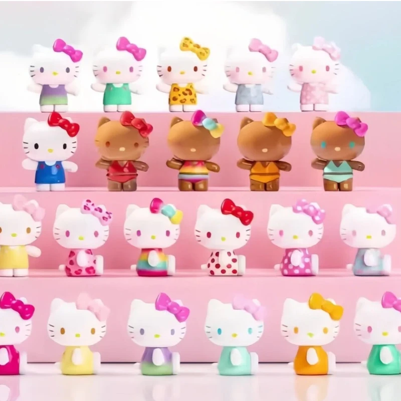 

Новинка в наличии: Яркая кукла-фигурка Kt Cat 2-го поколения в слепой коробке, милая настольная декорация, подарок на день рождения для девочки