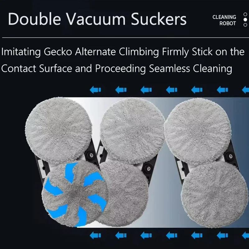 روبوت تنظيف زجاج النوافذ التجاري لجميع الأحوال الجوية، مكنسة كهربائية محمولة أوتوماتيكية #6