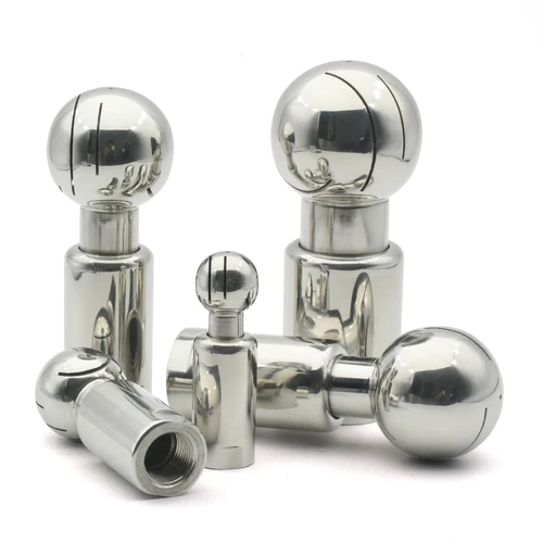BSP1/4 ""3/8"" 1/2 ""3/4"" 1 ""-2"" SS304/SS316L rosca interna de acero inoxidable bola de pulverización giratoria sanitaria cabezal de limpieza de tanque CIP