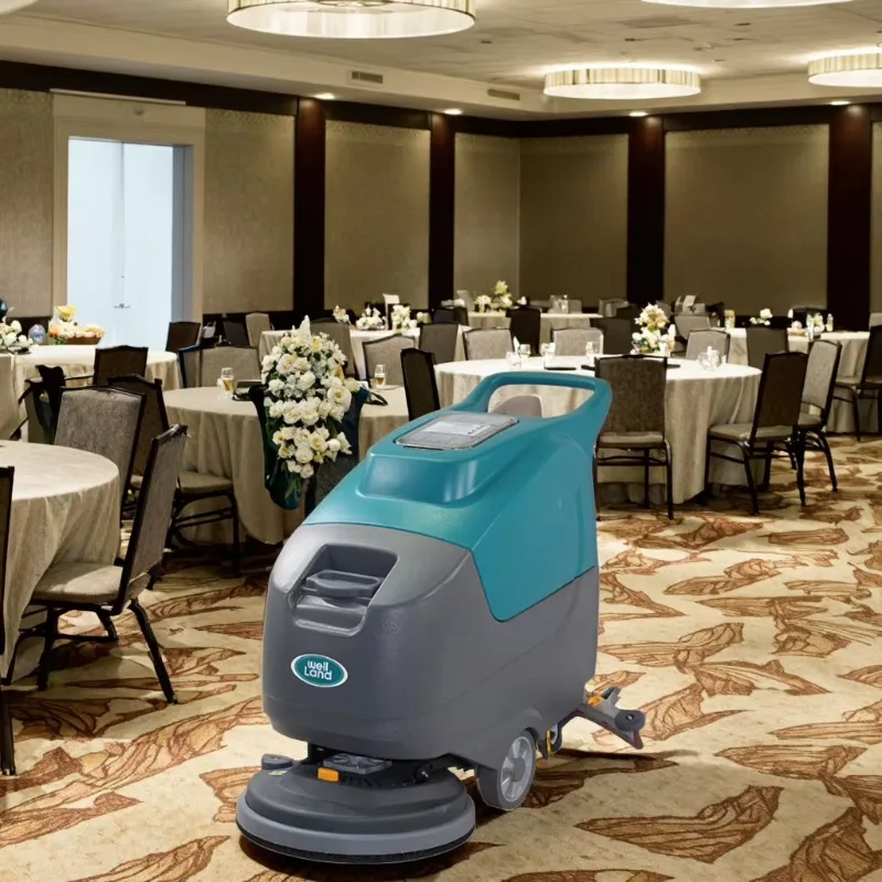 Certified Walk-Behind Floor Scrubber Machine New Popular Electric Burnishing Device Hand Push Walk-Behind Floor Washing