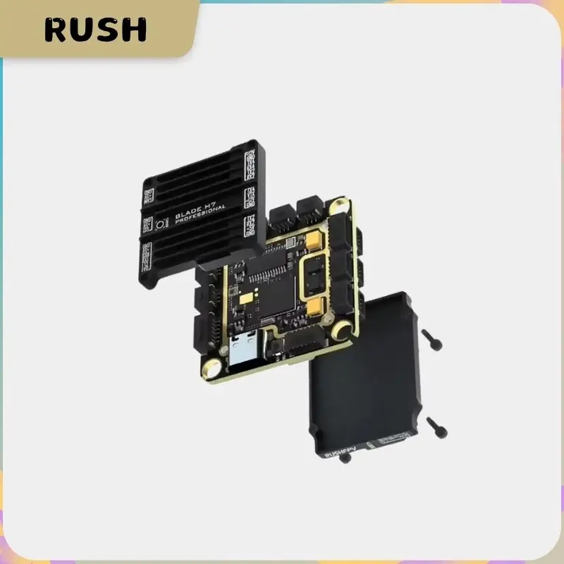 

RUSHFPV BLADE H7 PRO FC - CNC Aluminum Shell, 4-12S, 30.5×30.5mm for FPV Freestyle Drone, Betaflight, 32K/32K, 9-Axis IMU