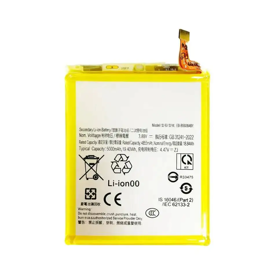 

Аккумулятор для мобильного телефона Samsung Galaxy S24 Ultra 5G S928, 5000 мАч, высокая емкость, надежная работа, модель EB-BS928ABY