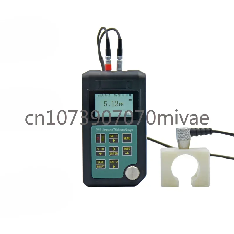 SW6 Ultrasonic Thickness Gauge/ Steel, Metals, Plastic, Glass, PVC, Pipes Thickness Gauge Meter