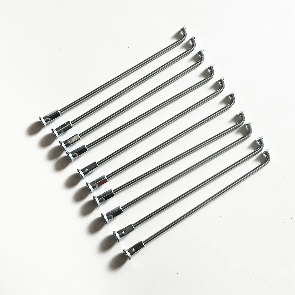 10pcs/lot 10g E-bike spoke motorcycle #45 steel spoke steel line diameter 3.0mm length 55/60/65/70/75/80/85/90/95/100/105mm