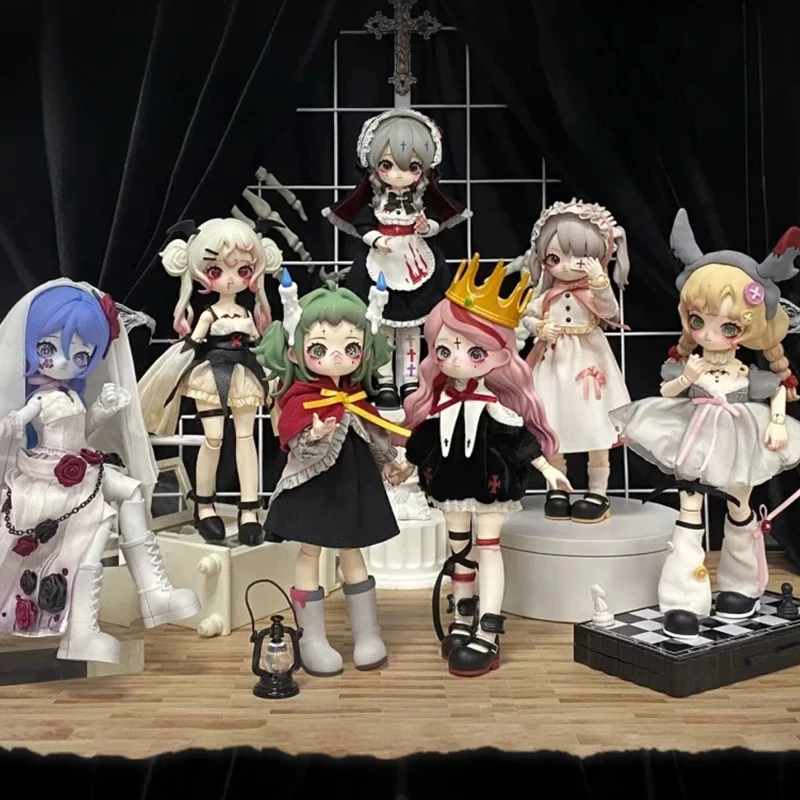 

Nyssa Eerie Nightmare Series 1/12 Bjd Blind Box Gothic Style Articulated Action Figure Collectible Desk decorations Model Toy