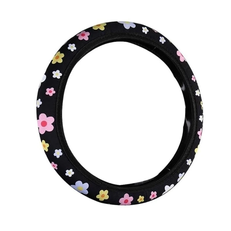 

Car Antislip Breathable Steering Wheel Covers, Easy Installation Soft Touch 2pcs