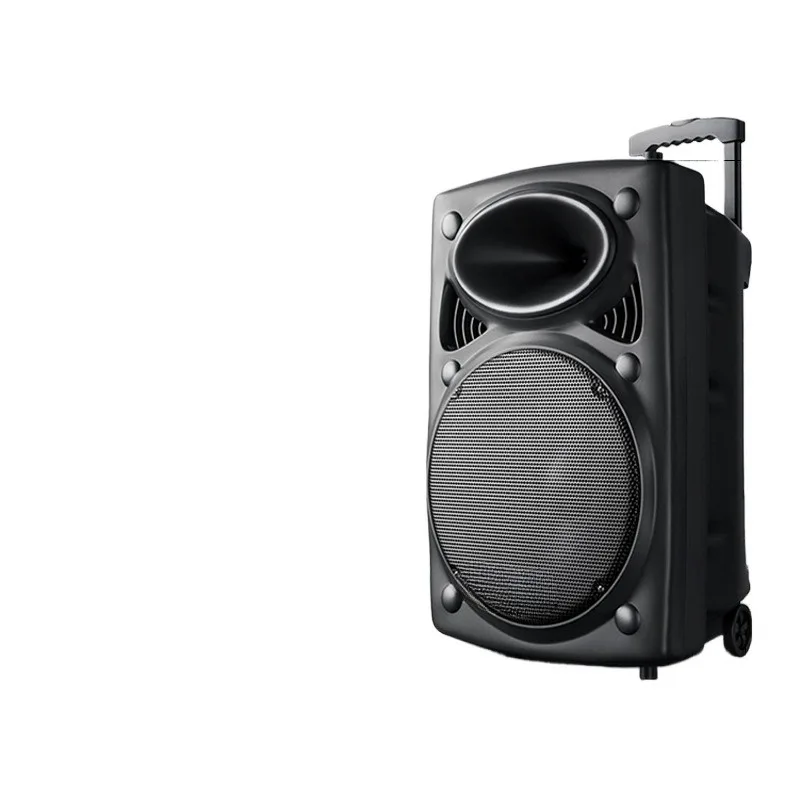 

Square dance audio, outdoor singing k songs, mobile tie rod Bluetooth speaker, large volume for stores with microphones
