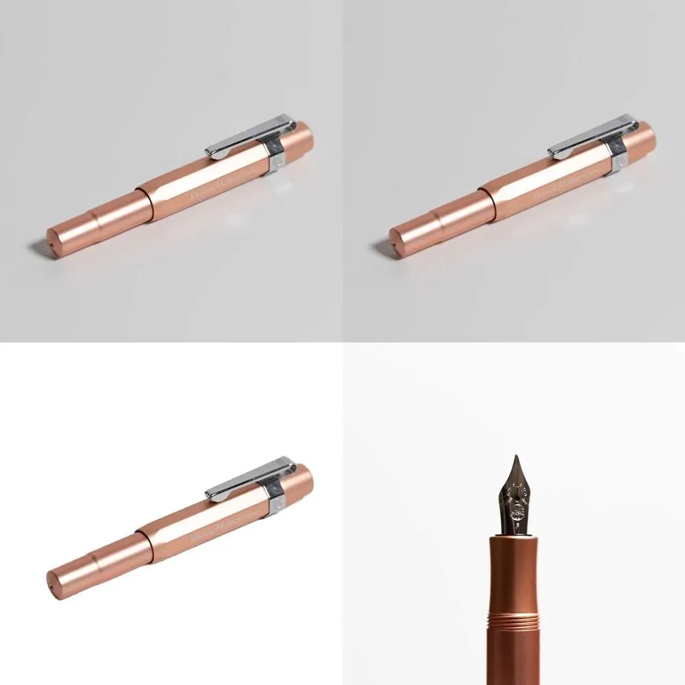 

Rose Gold Fine Nib AL Sport Fountain Pen with Octagonal Chrome Clip
