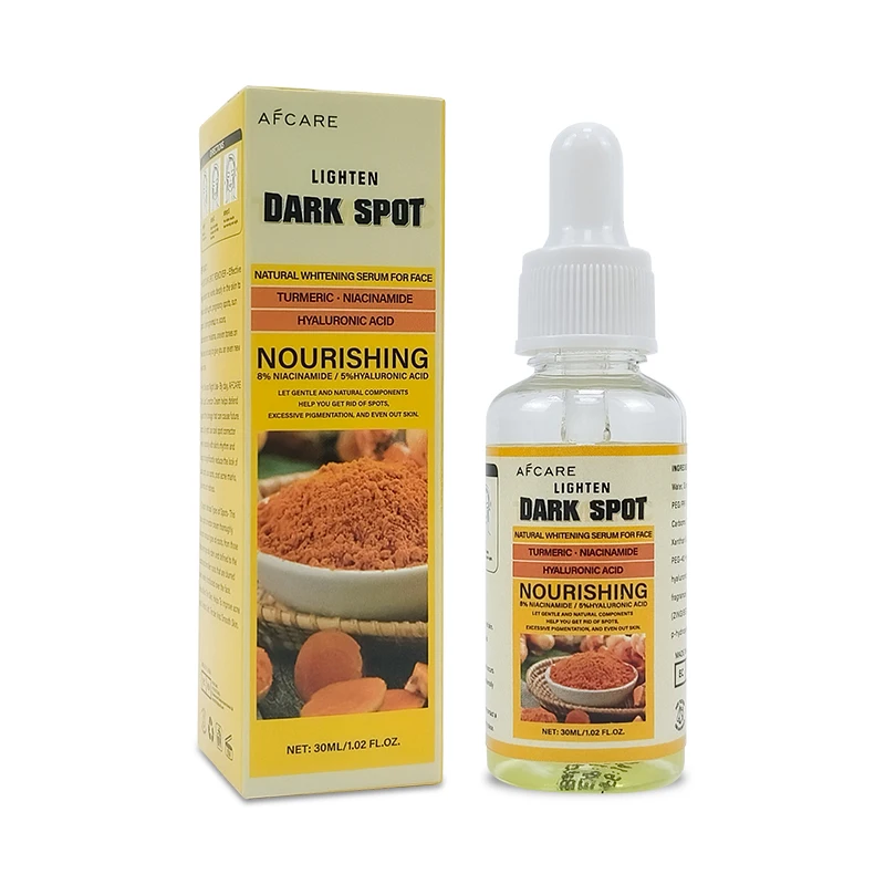 Turmeric & Vitamin C Anti-Aging facial serum PURE ORGANIC Reduce Wrinkles Improve Blemishes Acne Skin firming Intensive Skin