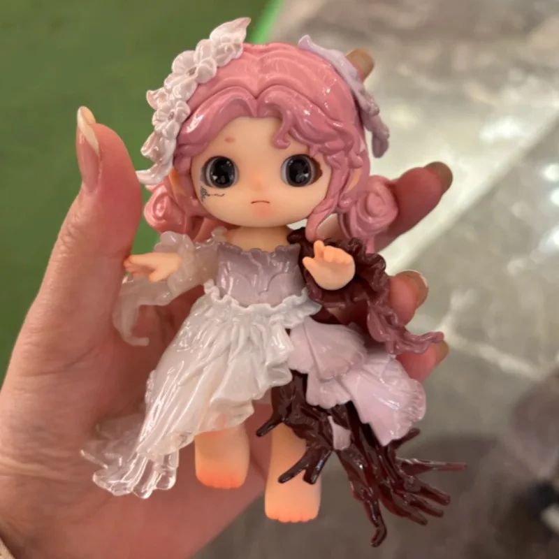 

Genuine Black Play Buckwheat Blind Box Light And Dark Night Song Fourth Generation Handmade Cute Doll Girl Gift Toy Ornament