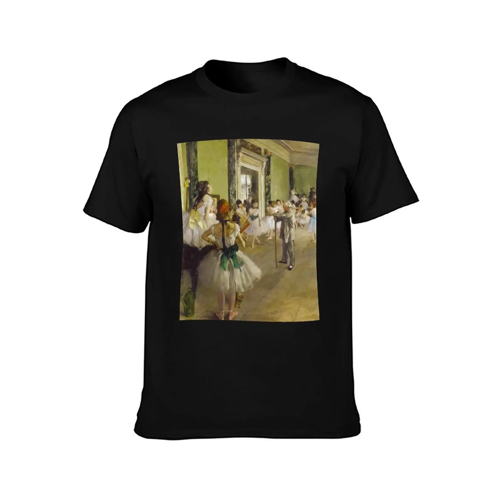 EDGAR DEGAS HD - The Ballet Class 1871 - 1874 T-Shirt Summer Casual Cotton Tee Oversized Streetwear Tops Unisex Men Women