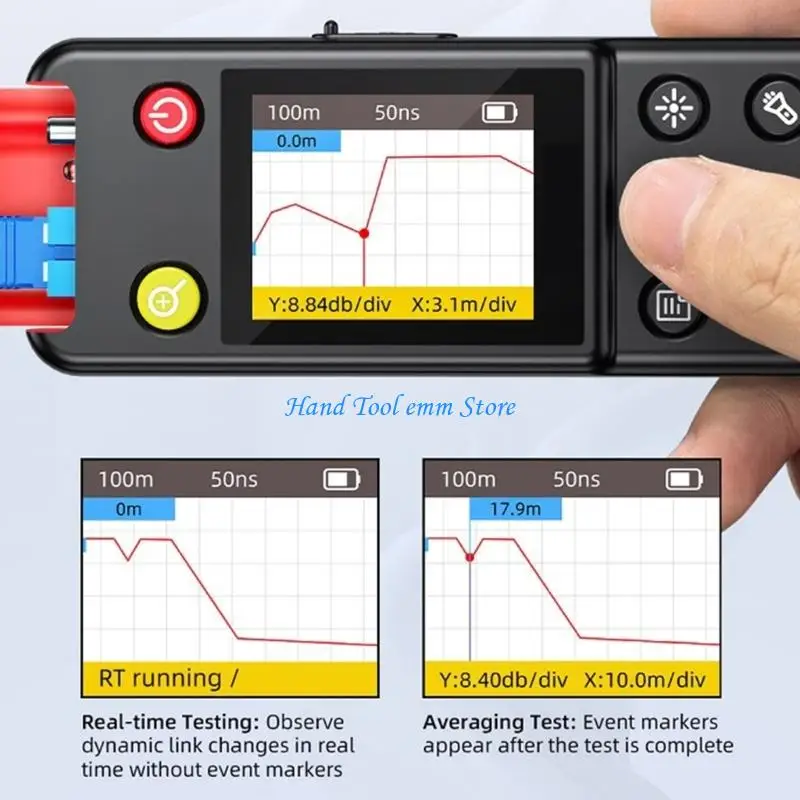 H37F Combined Fiber Tester for Fault Event and Red-Light Link Checks