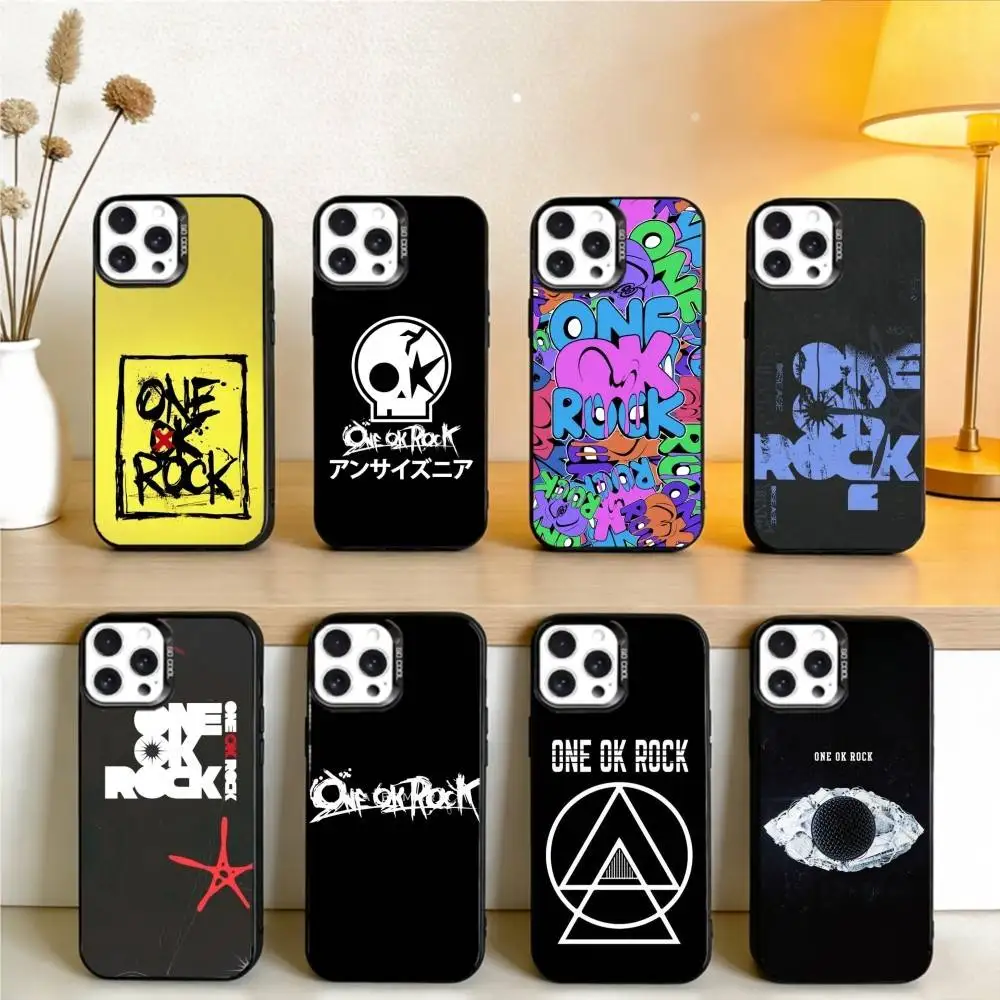 

OOR-ONE OK ROCK Phone Case For iPhone17, 16,15,14,13,12 Pro Max Black Candy Matte Shockproof Cover