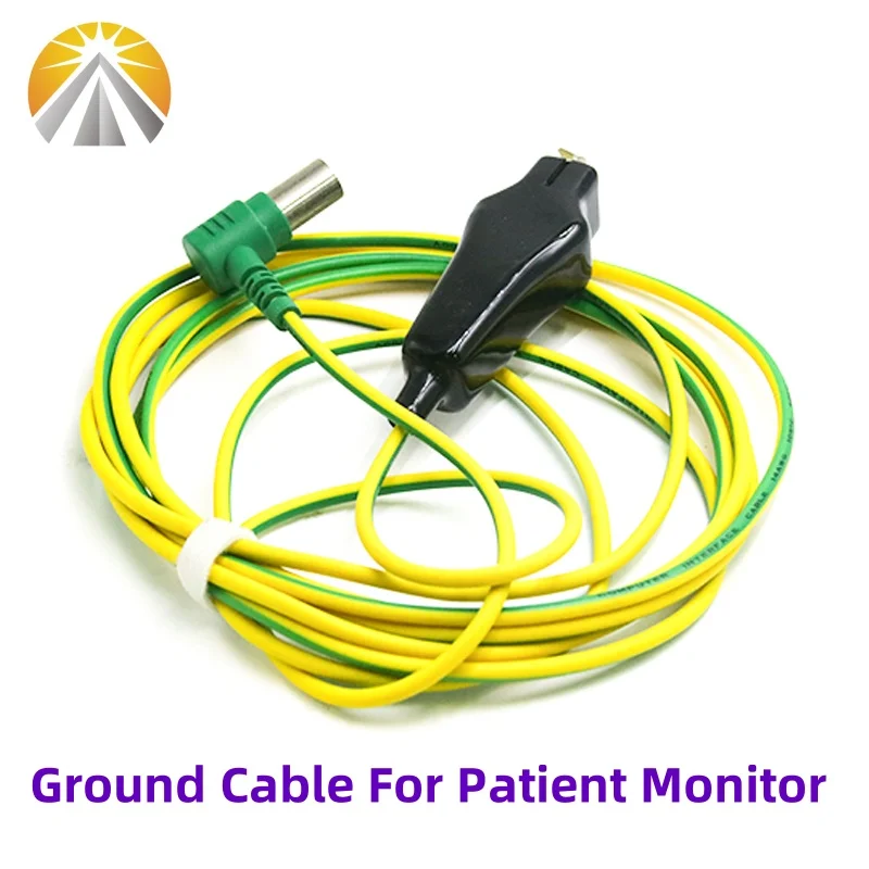 ECG Cable Medical Grounding Earth Wire For People 6 Paratemters Vital Sign Monitor or Patient Monitoring Ground Medical Cable