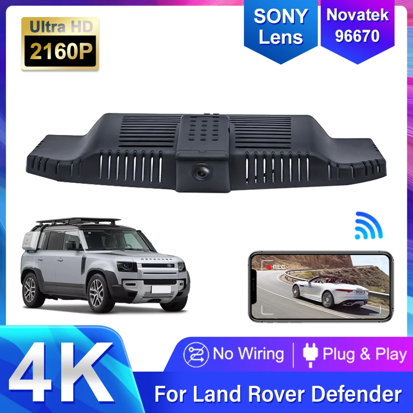 Dash Cam for Land Rover Defender 90 110 130 (L663) 2023 2022 2021 2020,Plug and Play 4K Car Dash Camera,Accessories for Defender