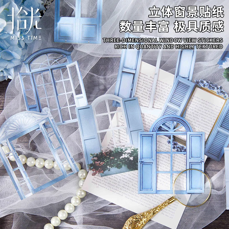 10sheets/lot Memo Pads Material  Weaving Dreams Through Flower Windows Collection Journal Scrapbooking pet Background Decoration