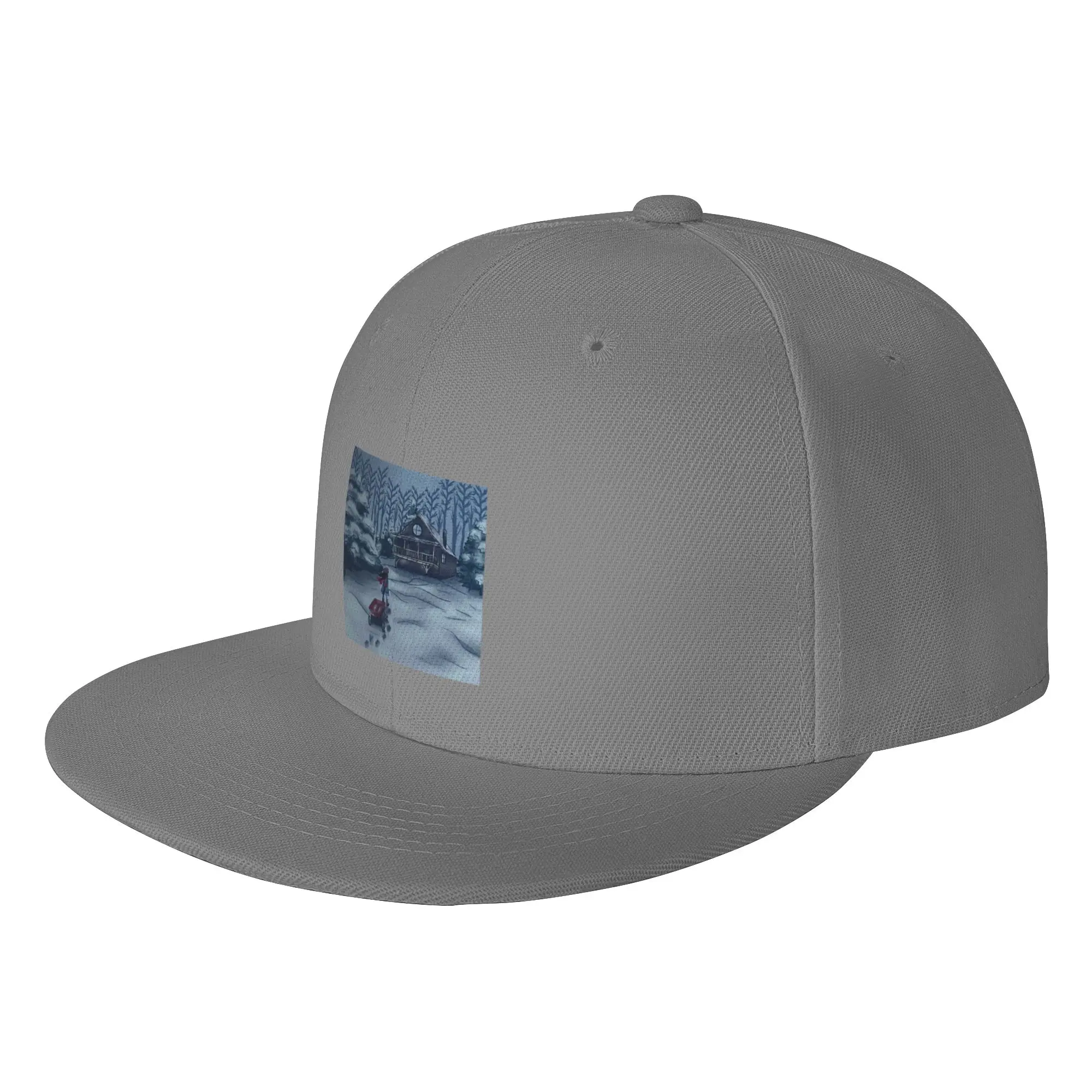 Fashion Wandering Through The Snow Flat Brim Sun Hat  Portable Cap Male