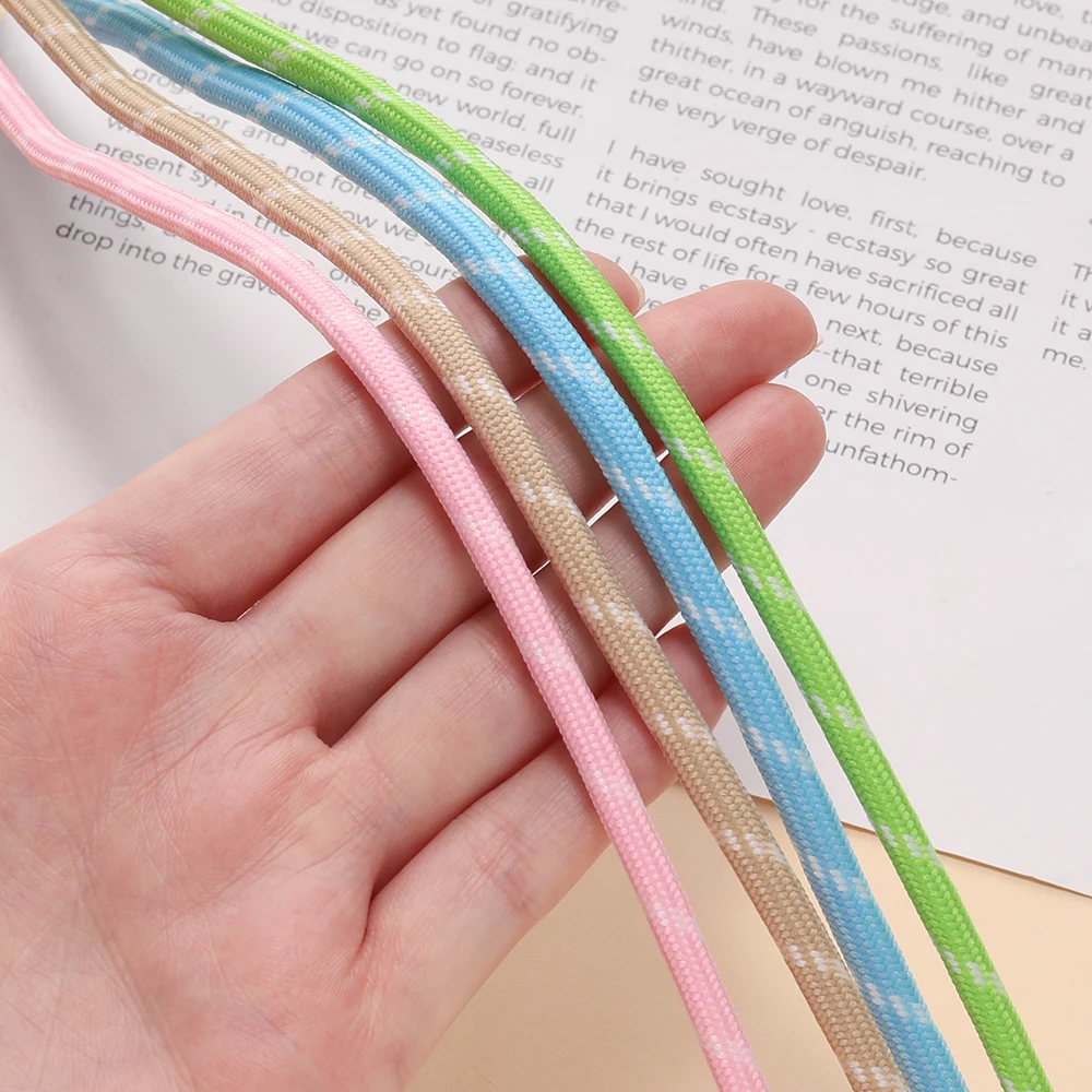 2/5 Meter 5mm Buntes Multifunktionales Handgewebtes Seil für DIY Rucksack-Anhänger Handyband Bastelzubehör Schmuckherstellung – Detail 9