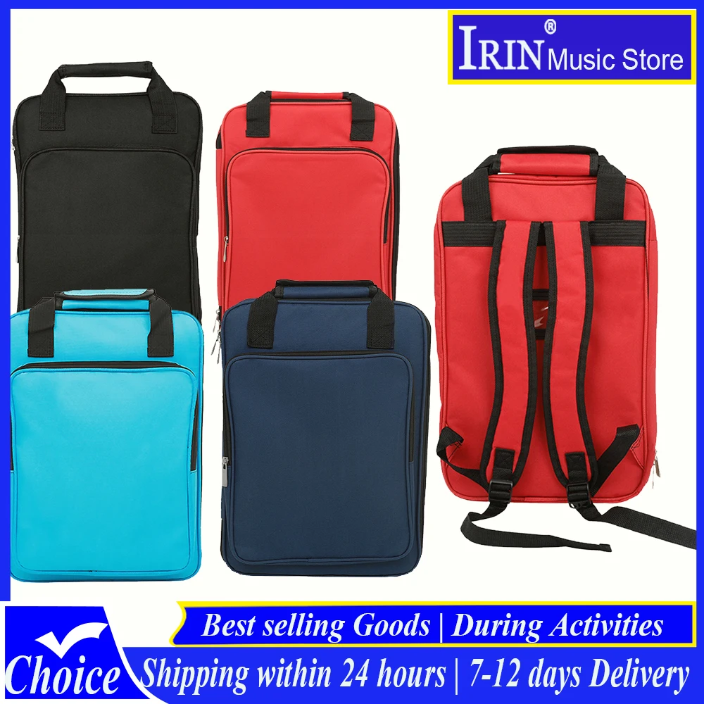 

IRIN Drumstick Bag Case With Strap Waterproof Oxford Cloth Percussion Instrument Parts Thicken Backpack for Drum Sticks Mallets