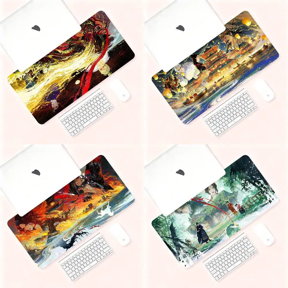 Song Of The Clouds Mouse Pad Computer Mat Deskpad Laptop Keyboard Mat Office Large Landscape Mousepad