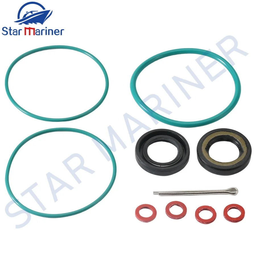 93101-20M07 93210-65M50 Oil Seal Kit Fit Outboard Lower Unit Prop Shaft Gearcase for Yamaha 2/4 stroke 20 25 30HP O-ring