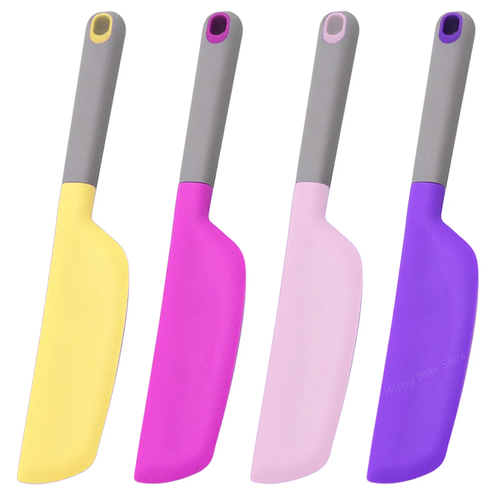 Esnek silikon pişirme Spatula, yapışmaz karıştırma büyük tereyağı kazıyıcı, peynir, krem kek yapma mutfak aksesuarları, 5 inç