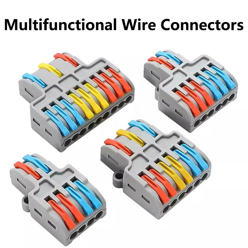 

1 In Multiple Out Quick Wiring Connector Universal Splitter Wiring Cable Push In Terminal Block SPL 222 23 Universal Fast Wiring