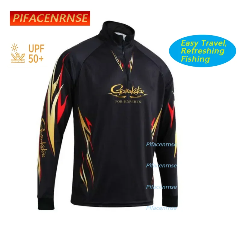 

summer New Clothing Long Sleeve Quick Dry Fishing Clothing Anti-UV Sunscreen Fishing Vests Camisas AK002