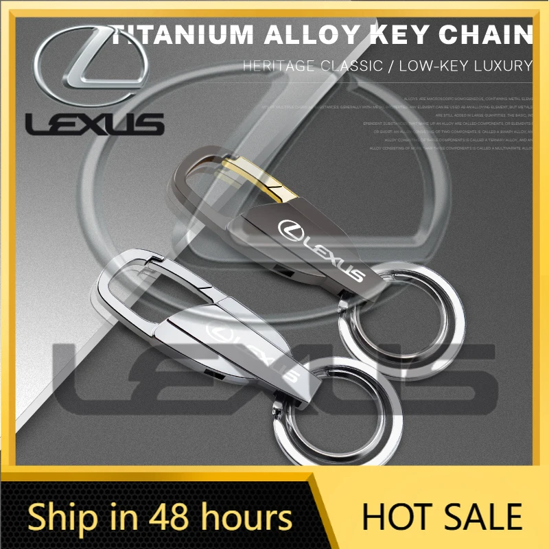 

2026 Hot Interior Stickers Lexus Car Zinc Alloy Key Ring Customize Emblem Keychain For FSPORT LBX NX RX 350h 450h ES UX 300e GS