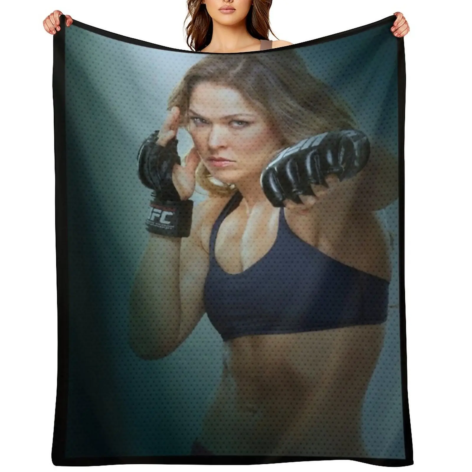 

Ronda Rousey Throw Blanket Flannels warm for winter for babies Designers Blankets