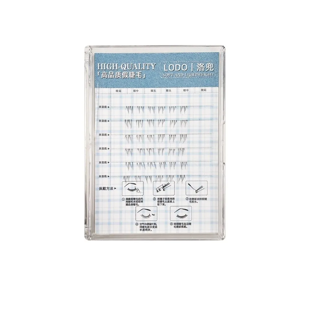 5-7mm Length False Eyelashes Fluffy Texture Individual Clusters Lower Lashes Natural Look Self Adhesive Lashes for Cosplay Use